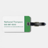 ヨギベアアンドフレンズフレームフォレスト写真 ラゲッジタグ (裏面横)