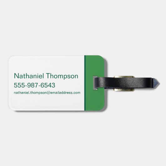 ヨギベアアンドフレンズフレームフォレスト写真 ラゲッジタグ (裏面横)