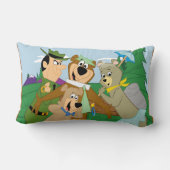 ヨギベアアンドフレンズフレームフォレスト写真 ランバークッション (裏面)