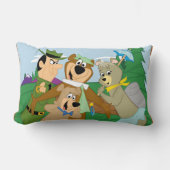 ヨギベアアンドフレンズフレームフォレスト写真 ランバークッション (正面)