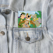 ヨギベアアンドフレンズフレームフォレスト写真 缶バッジ (インサイチュ)