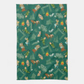 ヨギベアアンドフレンズJellystoneパークキャンプパターン キッチンタオル (縦)