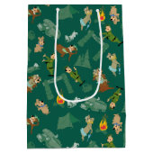 ヨギベアアンドフレンズJellystoneパークキャンプパターン ミディアムペーパーバッグ (裏面)