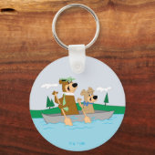 ヨギベアアンドブーブーおもしろいカヌアドベンチャー キーホルダー (正面)