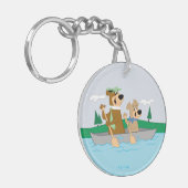 ヨギベアアンドブーブーおもしろいカヌアドベンチャー キーホルダー (正面左)