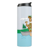 ヨギベアアンドブーブーおもしろいカヌアドベンチャー タンブラー (回転左)