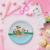 ヨギベアアンドブーブーおもしろいカヌアドベンチャー ペーパープレート (パーティー)