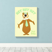 ヨギベアウェルカム キャンバスプリント (インサイチュ (ウッドフロア))