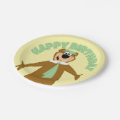 ヨギベアウェルカム ペーパープレート (アングル)