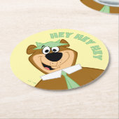 ヨギベアウェルカム ラウンドペーパーコースター (アングル)