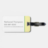 ヨギベアウェルカム ラゲッジタグ (裏面横)