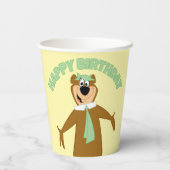 ヨギベアウェルカム 紙コップ (裏面)