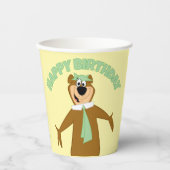 ヨギベアウェルカム 紙コップ (正面)