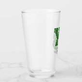 ヨギベアパターン(の模様が)あるバーシティ文字 タンブラーグラス (右)