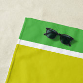 ヨギベアパターン（の模様が）あるバーシティ文字 ビーチタオル (インサイチュ)