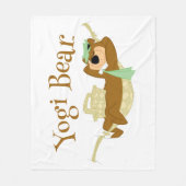 ヨギベアーピクニックハンモック昼寝時間 フリースブランケット (正面)