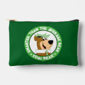ヨギベア笑顔ポートレート アクセサリーポーチ (正面)