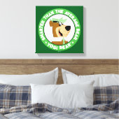 ヨギベア笑顔ポートレート キャンバスプリント (インサイチュ (寝室))