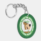 ヨギベア笑顔ポートレート キーホルダー (正面左)