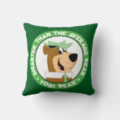 ヨギベア笑顔ポートレート クッション (裏面)