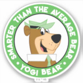 ヨギベア笑顔ポートレート シール (正面)