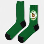 ヨギベア笑顔ポートレート ソックス (左)