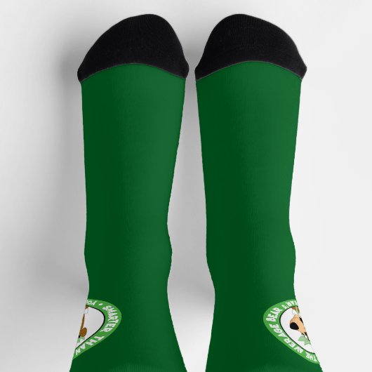 ヨギベア笑顔ポートレート ソックス (上部)