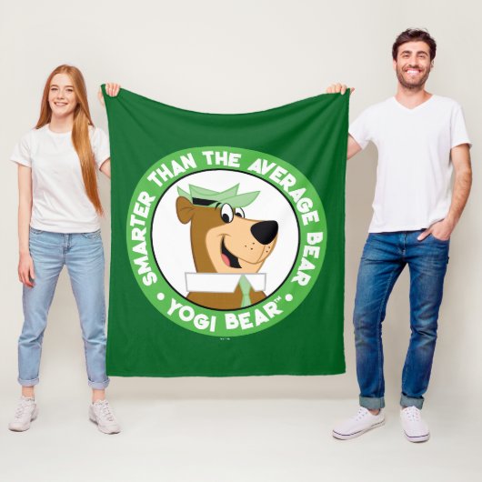 ヨギベア笑顔ポートレート フリースブランケット (インサイチュ)