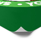 ヨギベア笑顔ポートレート ポスター (角)