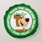 ヨギベア笑顔ポートレート ラウンドクッション (裏面)