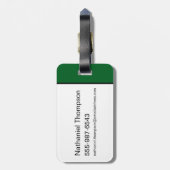 ヨギベア笑顔ポートレート ラゲッジタグ (裏面縦)