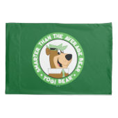 ヨギベア笑顔ポートレート 枕カバー (裏面)