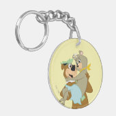 ヨギベア運ズシンディーベア キーホルダー (正面左)