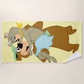 ヨギベア運ズシンディーベア ビーチタオル (正面)