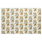 ヨギベア運ズシンディーベア ファブリック (ファットクウォーター)