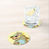 ヨギベア運ズシンディーベア ラウンドペーパーコースター (インサイチュ)