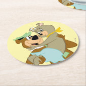ヨギベア運ズシンディーベア ラウンドペーパーコースター (アングル)