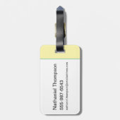 ヨギベア運ズシンディーベア ラゲッジタグ (裏面縦)