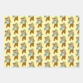 ヨギベア運ズシンディーベア ラッピングペーパーシート (正面)