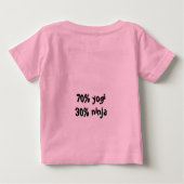 ヨギ忍者ベビー服 ベビーTシャツ (裏面)