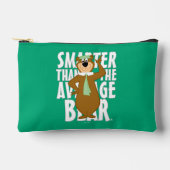 ヨギ頭が切れるは平均熊より アクセサリーポーチ (正面)