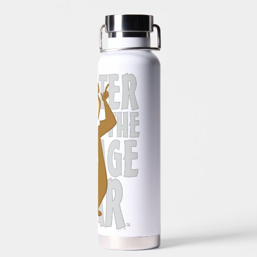 ヨギ頭が切れるは平均熊より ウォーターボトル (背面)