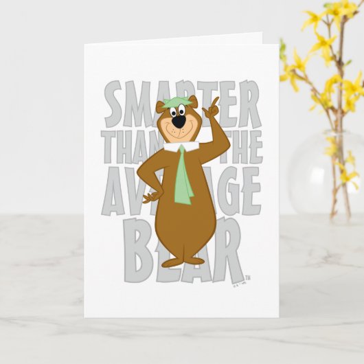 ヨギ頭が切れるは平均熊より カード (黄色い花)