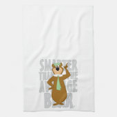 ヨギ頭が切れるは平均熊より キッチンタオル (縦)