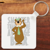 ヨギ頭が切れるは平均熊より キーホルダー (裏面)