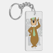 ヨギ頭が切れるは平均熊より キーホルダー (正面左)