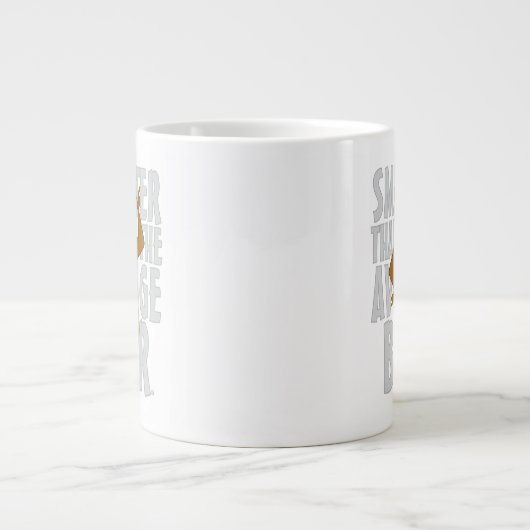 ヨギ頭が切れるは平均熊より ジャンボコーヒーマグカップ (正面)