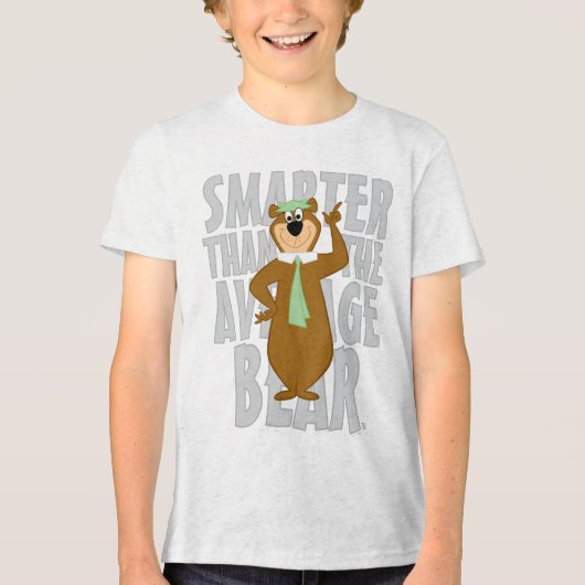 ヨギ頭が切れるは平均熊より トライブレンドＴシャツ (正面)