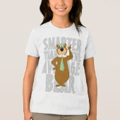 ヨギ頭が切れるは平均熊より トライブレンドＴシャツ (正面)