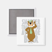 ヨギ頭が切れるは平均熊より マグネット (正面/裏面)